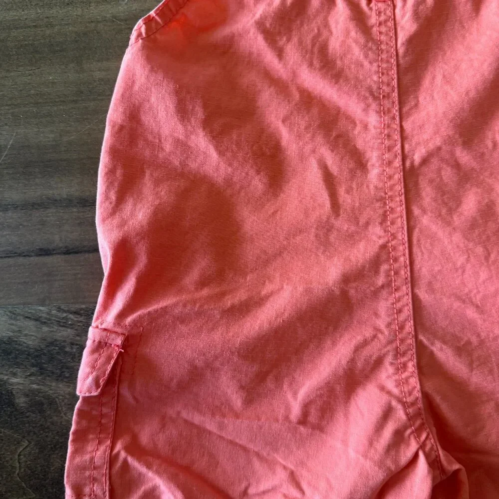 Vintage OshKosh B'gosh Neon Orange Shortalls Overalls in 2T 🧡